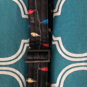 Lug adjustable bag strap in Black Lights. 1.5 inch.